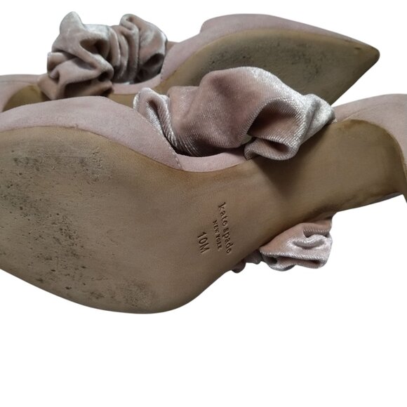 Kate Spade Women's Size 10M Light Pink Vikki Slip On Heels Pumps Pointed Toe - Picture 12 of 13